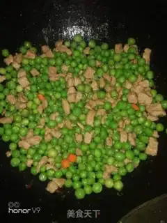 Make Meatd ham and peas step 4