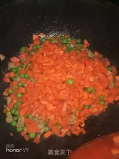 Make Meatd ham and peas step 5