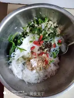 Make A spinach mix fan step 4