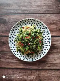 Make A spinach mix fan step 5