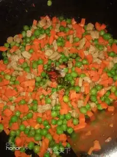 Make Meatd ham and peas step 7