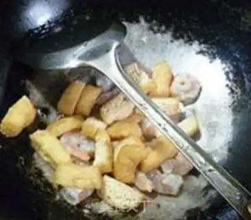 Make Shrimp oil, tofu sapphire step 6