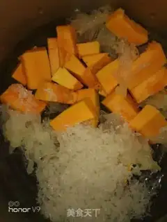Make Silver ear pumpkin porridge step 3