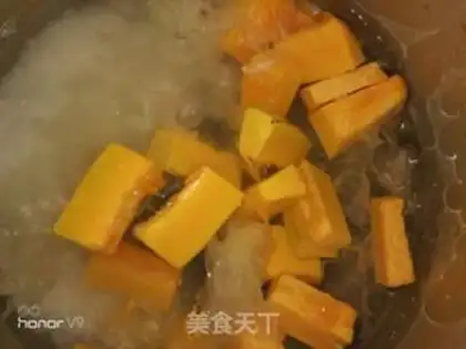 Make Silver ear pumpkin porridge step 4