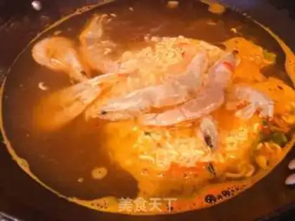Make Seafood ramen step 2