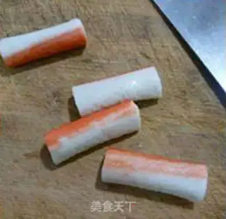 Make A tuna crab stick step 5