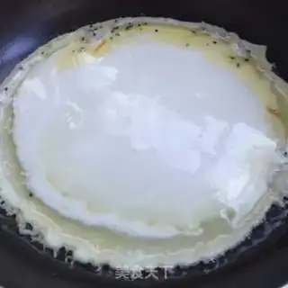 Make Egg sesame pancakes step 1