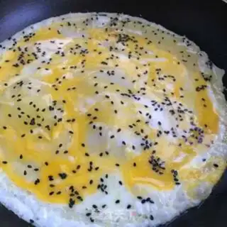 Make Egg sesame pancakes step 2