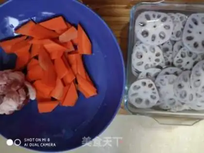 Make Liang pork and carrots step 3