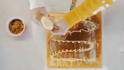 Make Meat pine rolls step 9