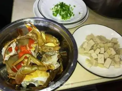 Make Crab congee step 1