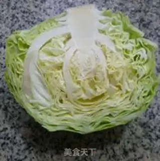 Make Shrimp sauce and cabbage step 1