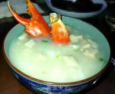 Make Crab congee step 4