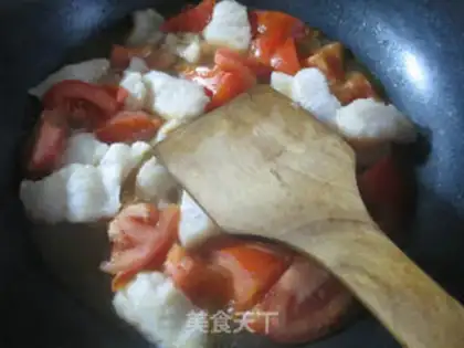 Make Tomato fried dragonfish step 7