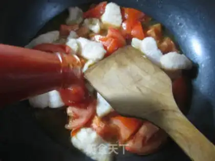 Make Tomato fried dragonfish step 8