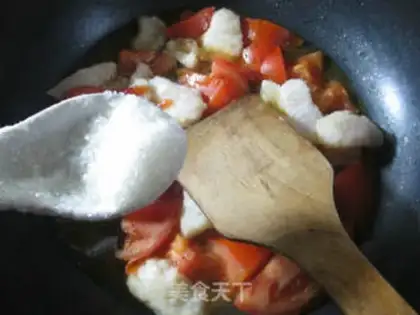 Make Tomato fried dragonfish step 9
