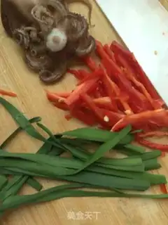 Make Cream pepper with octopus step 2