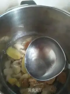 Make Salted ham and thundered monkey mushrooms step 4