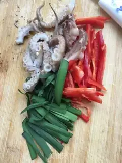Make Cream pepper with octopus step 3