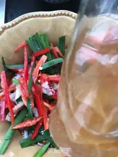 Make Cream pepper with octopus step 6