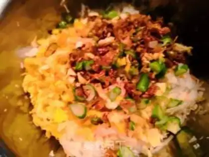 Make Shrimp radish pie step 5
