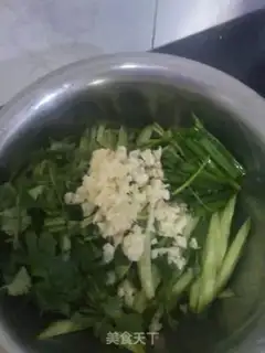Make A cucumber with beans step 3