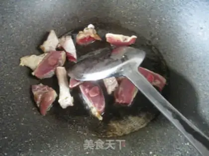 Make Peanut rice for duck legs step 2