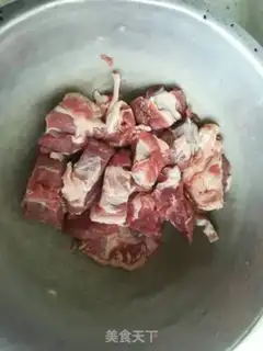 Make The radish lamb soup step 1