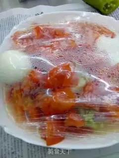 Make Potato pepper steamed eggs step 2