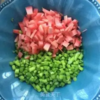 Make Garlic egg fried rice step 2