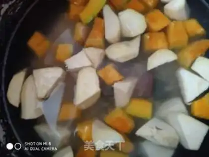 Make Pumpkin porridge step 2
