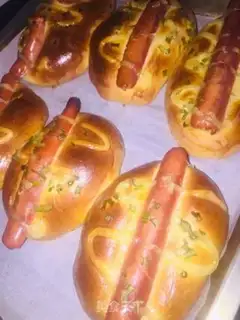 Make Ham sausage bread step 7