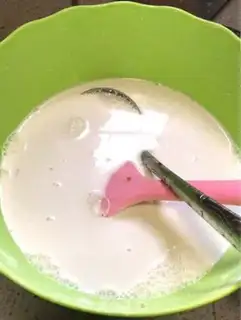 Make Coconut juice, lasagna step 2