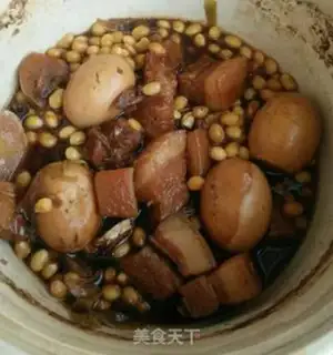 Make Five meat eggs and soybeans step 18