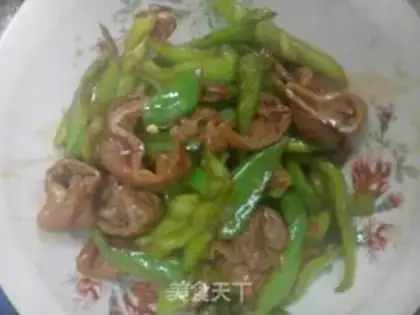 Make Chili fried intestines step 4