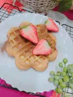 Make Strawberry waffles step 6