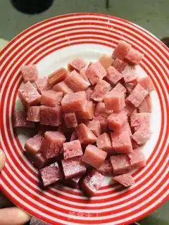 Make Ham fried meat step 2