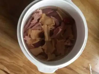 Make Pork heart soup step 1