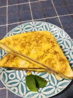 Make Cheese ham sandwich step 8