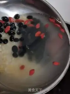 Make Black bean rice step 1