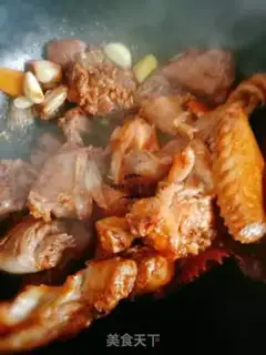 Make Chicken stew mushrooms step 2
