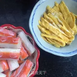 Make Crab stick step 4