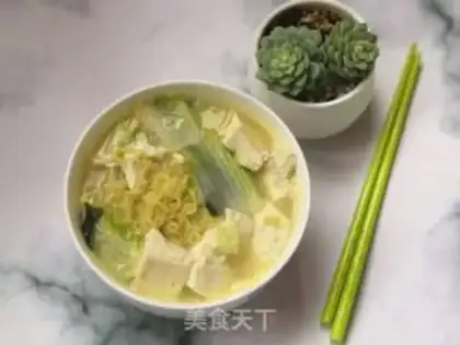 Make Bean-curd noodles step 7