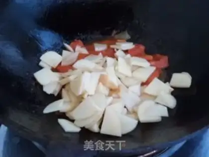 Make Potato tomato egg soup step 3