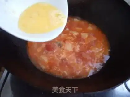 Make Potato tomato egg soup step 6
