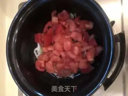 Make Tomato egg tofu step 3