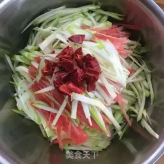 Make Spring fried meat step 7