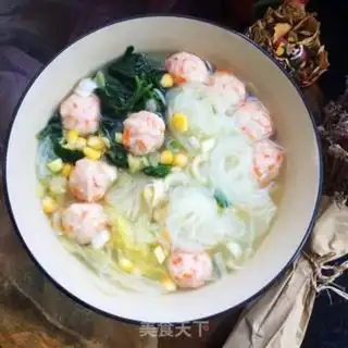 Make Fan spinach fishball soup step 8