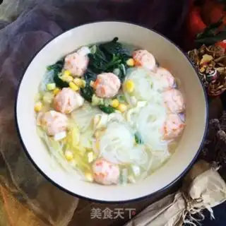 Make Fan spinach fishball soup step 9