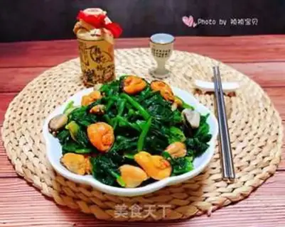 Make Spinach with rainbows step 10